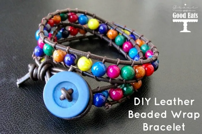 Mojave Leather Wrap DIY Bracelet Making Kit Deluxe DIY Jewlery Kit Peyote  Bracelet Colorful Beaded Pattern Leather Cord Bead Bracelet 