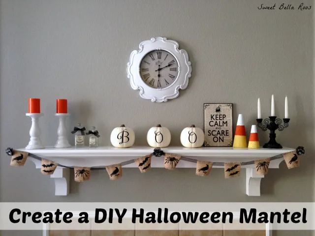 DIY Halloween Mantel Decor - Grace and Good Eats