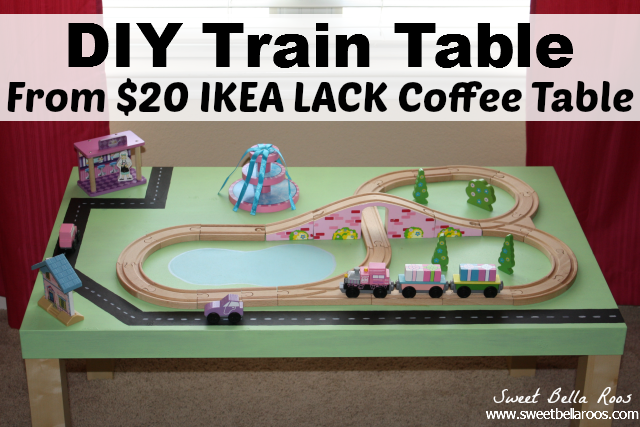train and car table