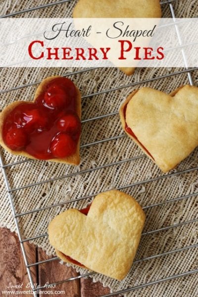 Heart Shaped Cherry Pies - Grace and Good Eats