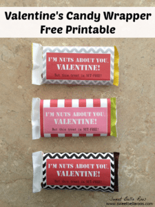 Valentine's Candy Wrapper- Free Printable - Grace and Good Eats