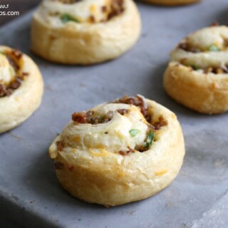 Spicy Sausage Breakfast Pinwheels - Grace and Good Eats