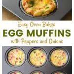Egg Bake Muffins with Peppers and Onions - Grace and Good Eats
