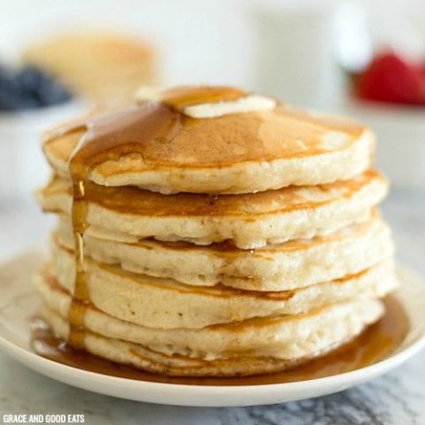 Best Ever Homemade Pancakes Recipe - Grace and Good Eats