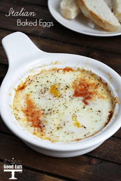 Italian Baked Eggs - Grace and Good Eats