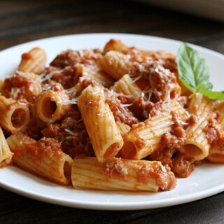 Parmesan and Sausage Bolognese - Grace and Good Eats