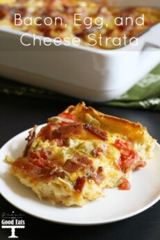 Bacon, Egg, and Cheese Strata - Grace and Good Eats