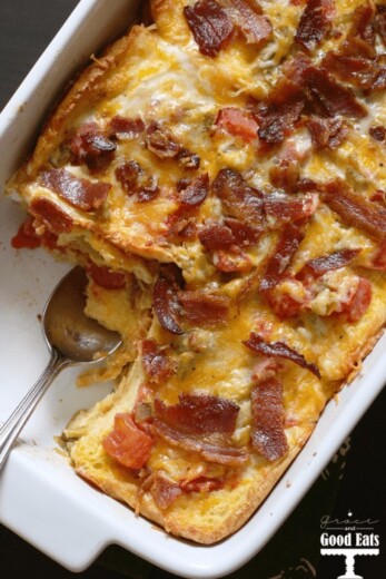 Bacon Egg And Cheese Strata Grace And Good Eats