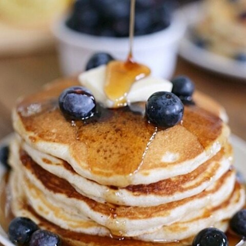 Blueberry Buttermilk Pancakes - Grace And Good Eats