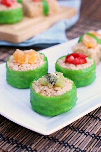 Kid-Friendly Fruit Sushi - Grace and Good Eats