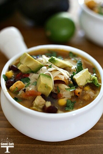 Instant Pot Chicken Tortilla Soup - Grace and Good Eats