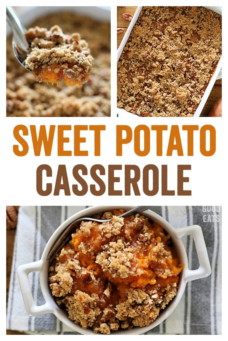 Sweet Potato Casserole with Pecan Topping - Grace and Good Eats