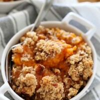Sweet Potato Casserole with Pecan Topping - Grace and Good Eats