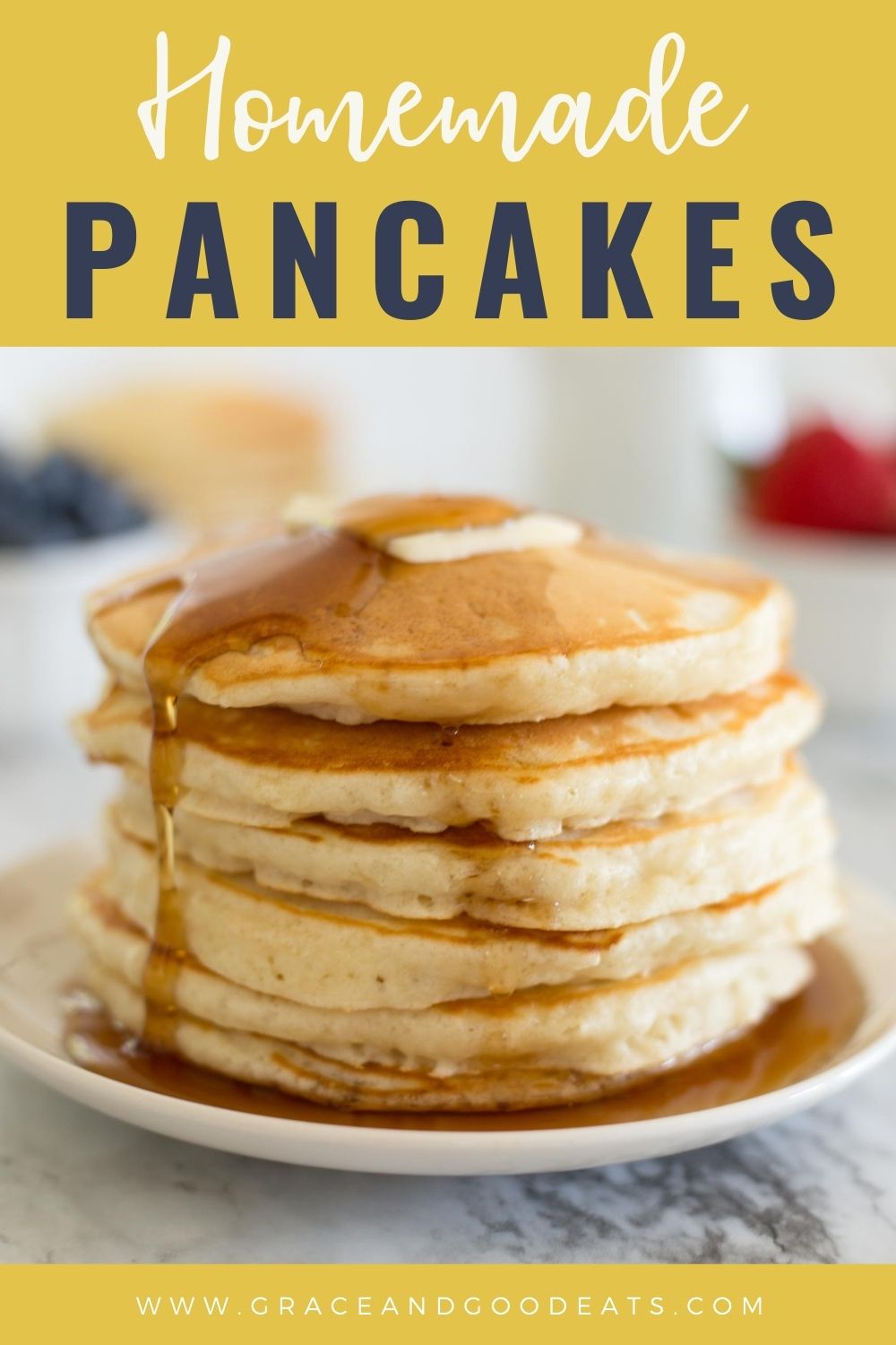 Best Ever Homemade Pancakes Recipe - Grace and Good Eats