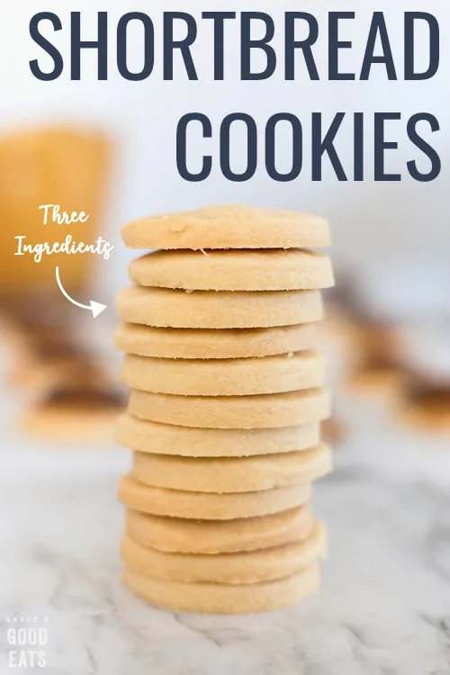 Easy Shortbread Cookies {3 Ingredients!}