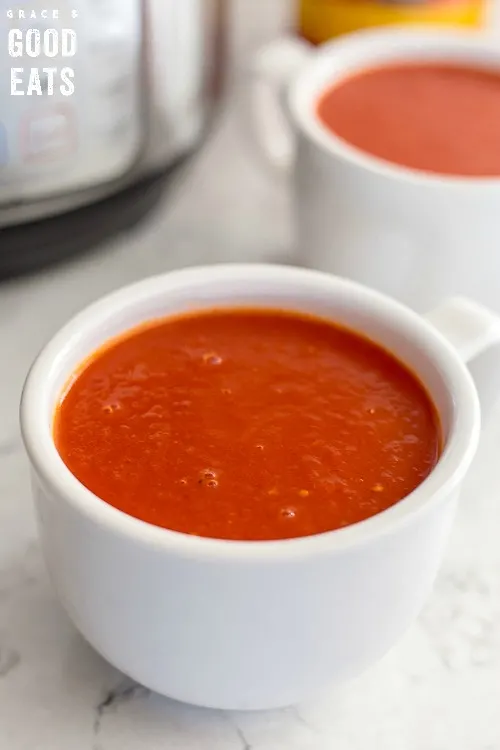 Instant Pot Tomato Soup Recipe - Grace and Good Eats