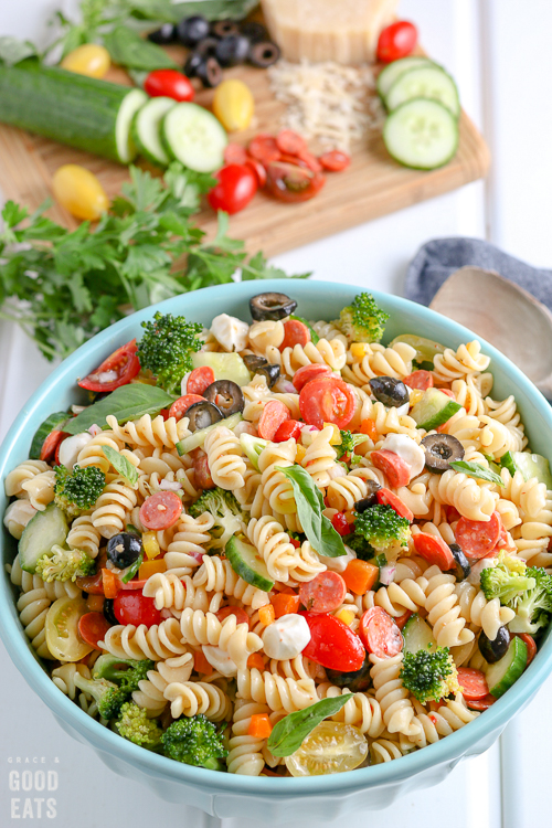 Italian Pasta Salad Recipe - Grace and Good Eats