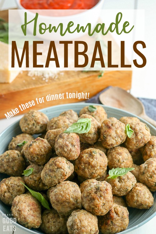 Homemade Meatballs - Perfect to Freeze | Grace and Good Eats