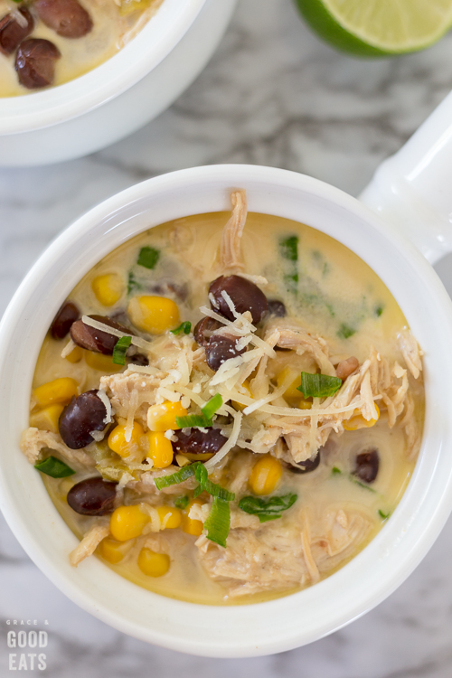 Green Chile Chicken Soup - Grace and Good Eats