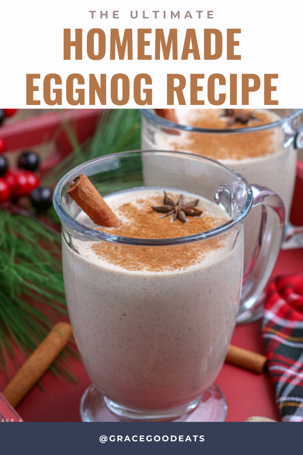 Eggnog Recipe (Non-Alcoholic) - Grace and Good Eats