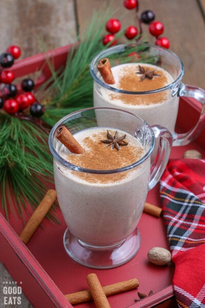 Eggnog Recipe (Non-Alcoholic) - Grace and Good Eats